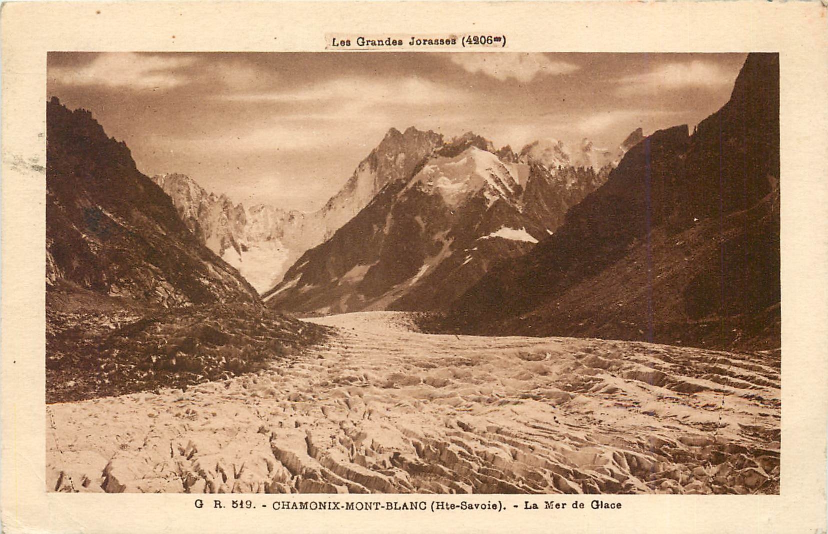 CPA Chamonix Mont Blanc Hte Savoie La Mer de Glace 