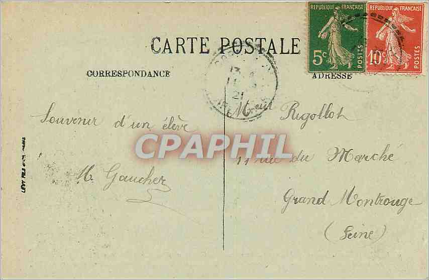CPA Blois Le Chateau Monument Historique Facade nord dite Aile Francois  — Verso