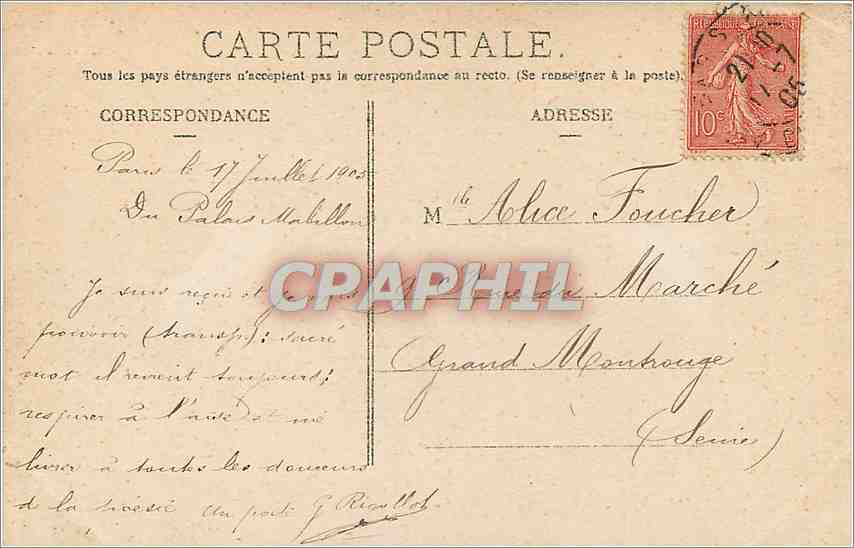 Jeune femme en robe claire — Stebbing.ph. — F.K. — Verso