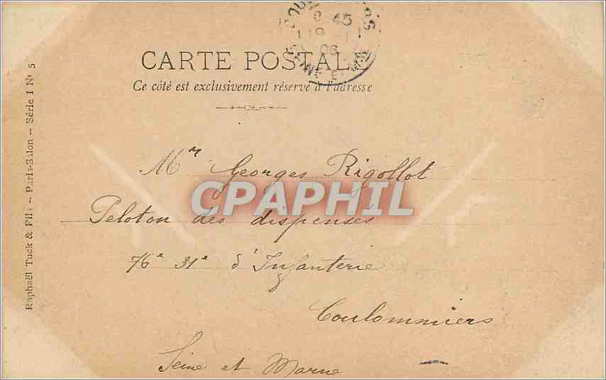 CPA F Geo Roussel Un fin tirieur vaudois Salon 1903 — Rückseite