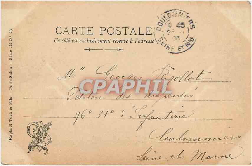 CPA G Claude Italiennes a la fontaine Salon 1903 — Rückseite