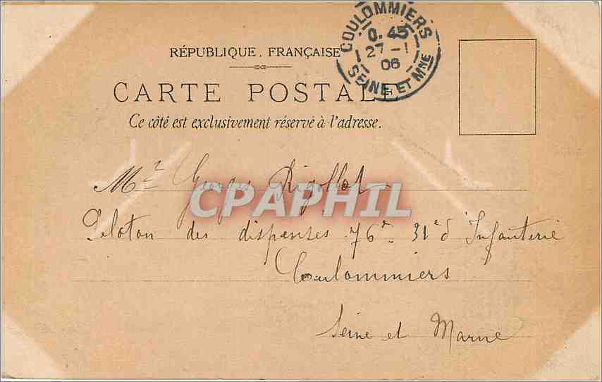 CPA L'Abreuvoir  — Rückseite