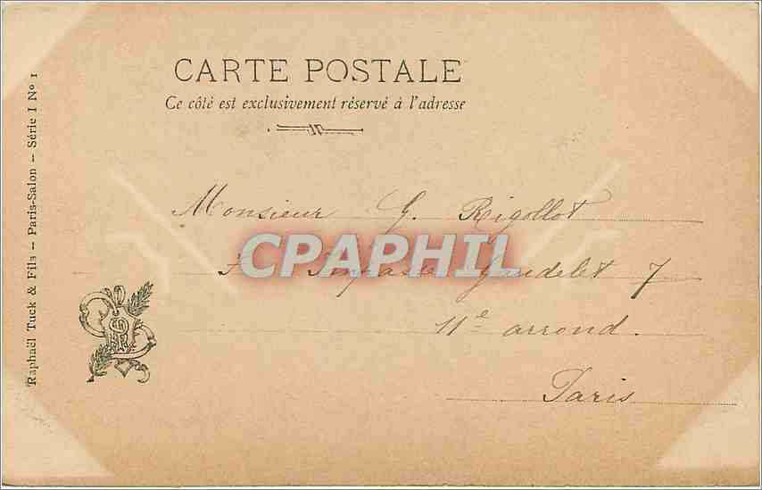 CPA E Artique Heureux Age Salon 1903 — Verso