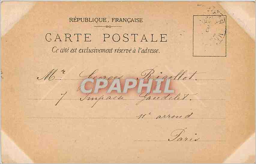 CPA Rouget de l'Isle Creant La Marseilles  — Verso
