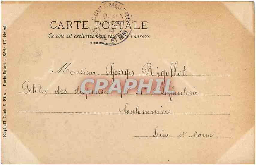 CPA Les Laveuses Achenbach Salon 1903 — Rückseite