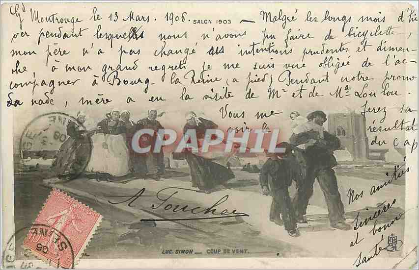 CPA Luc Simon Coup de Vent