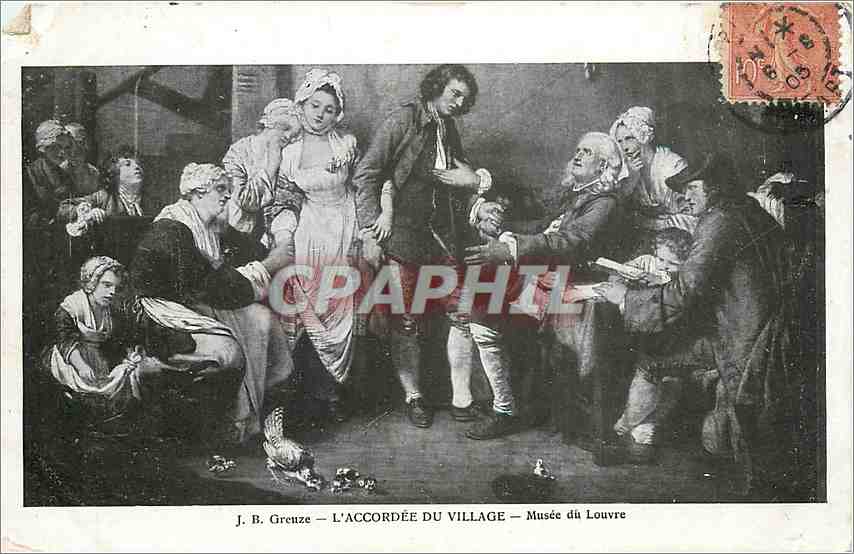 CPA L'Accordee du Village - Musee du  Louvre Greuze