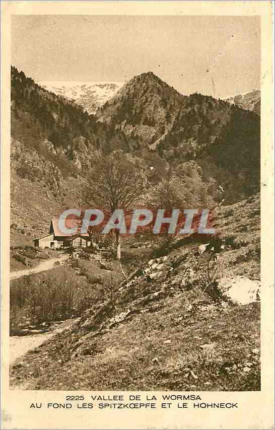 CPA Vallee de la Wormsa au fond les Spitzkoepfe et le Hohneck