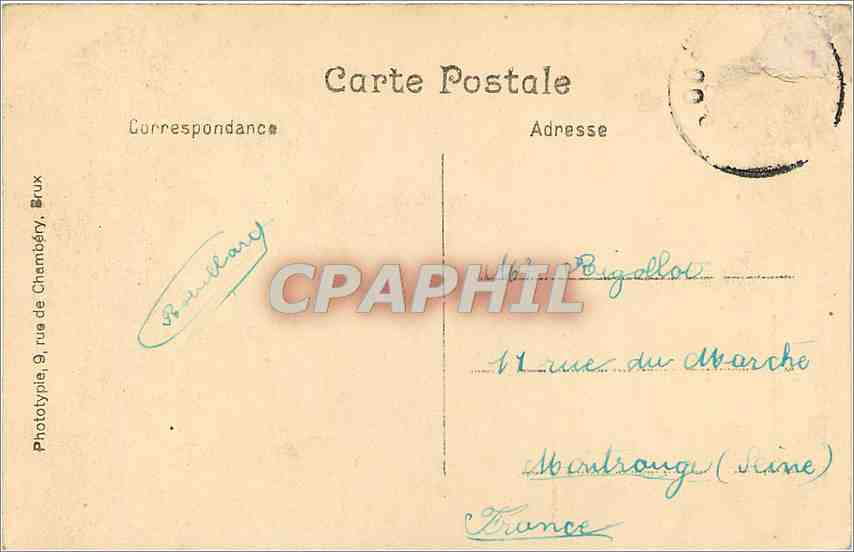 CPA Ostende  Monuments des combattants et des heros civils — Rückseite