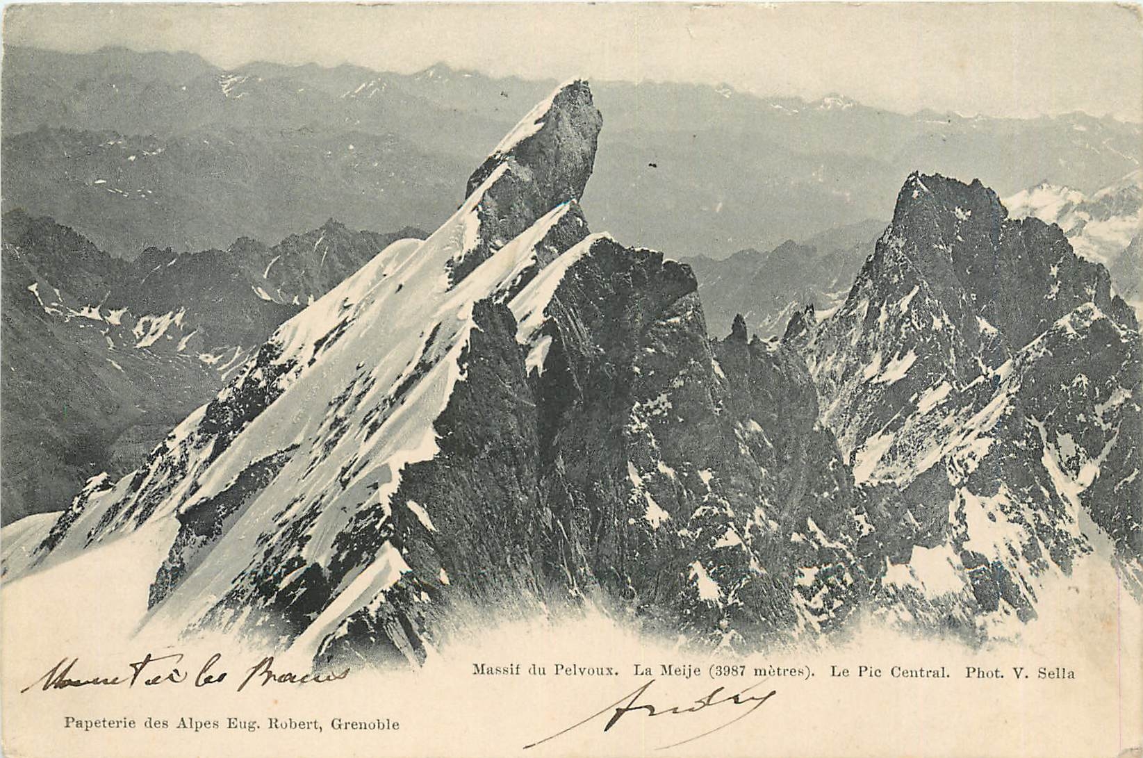 CPA Massif du Pelvoux. La Meije. Le Pic Central