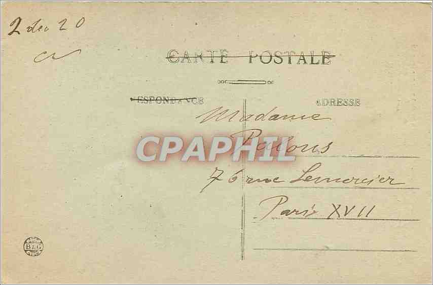 CPA Plougastel-Daoulas Calvaire de 1602 - Cote Levant — Rückseite