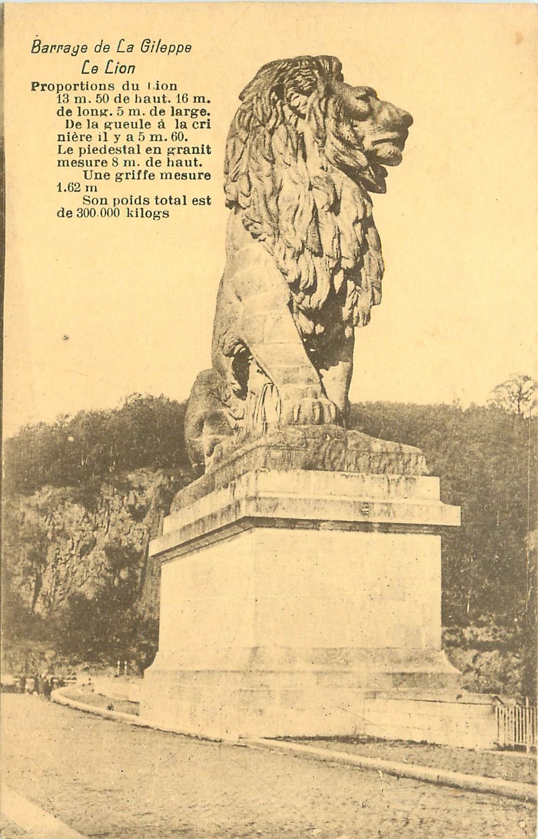 CPA Barrage de la Gileppa Le Lion