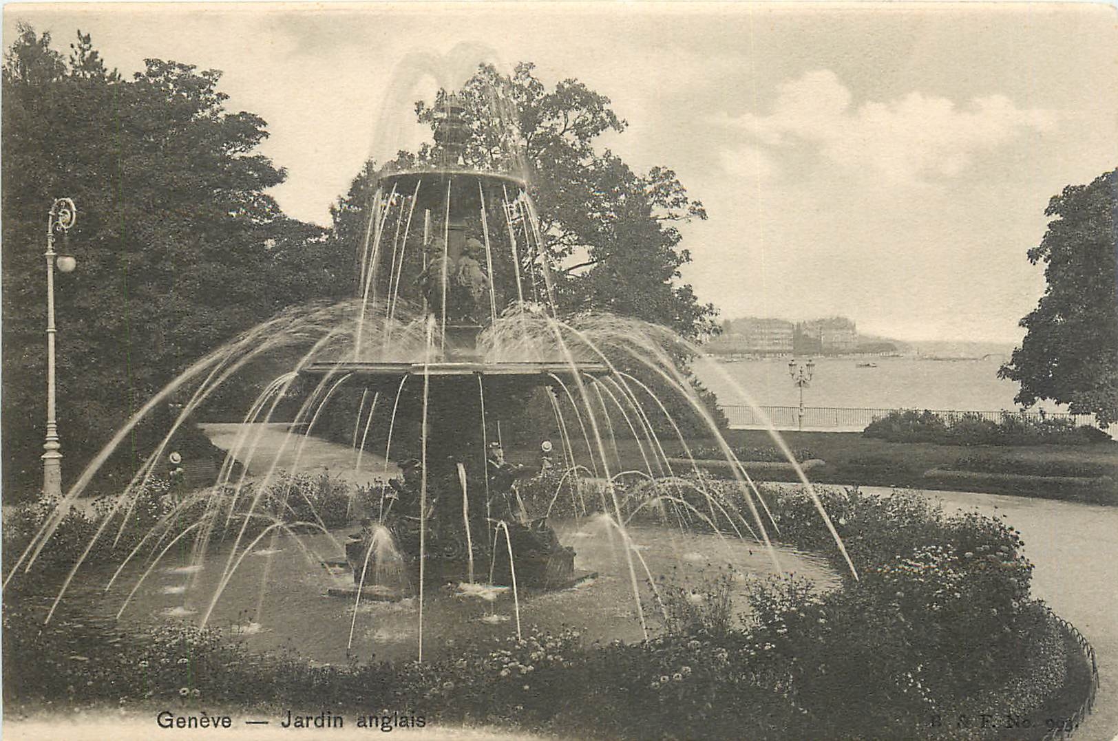 CPA Geneve Jardin Anglais