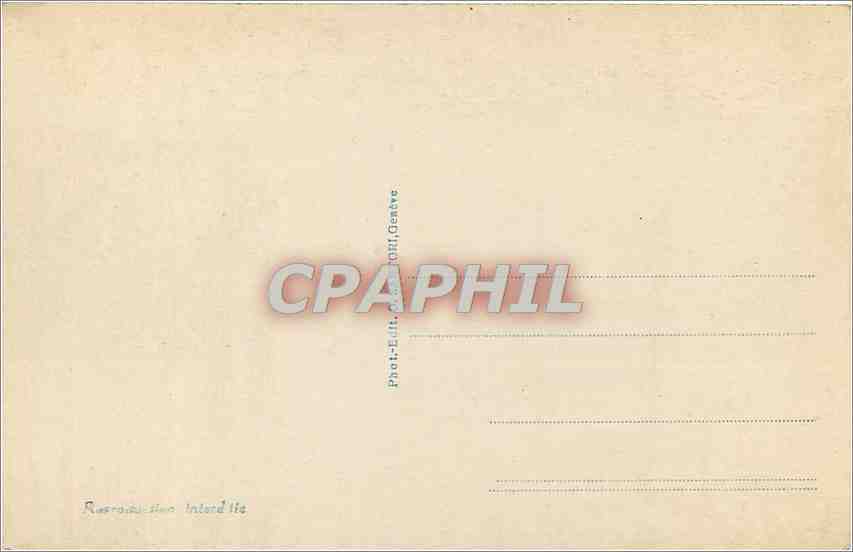 CPA Le Mont-Blanc — Verso