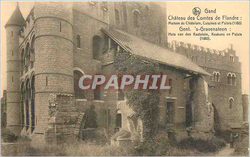 CPA Château des Comtes de Flandre:  Maison du Chatelain cuisines et Palais