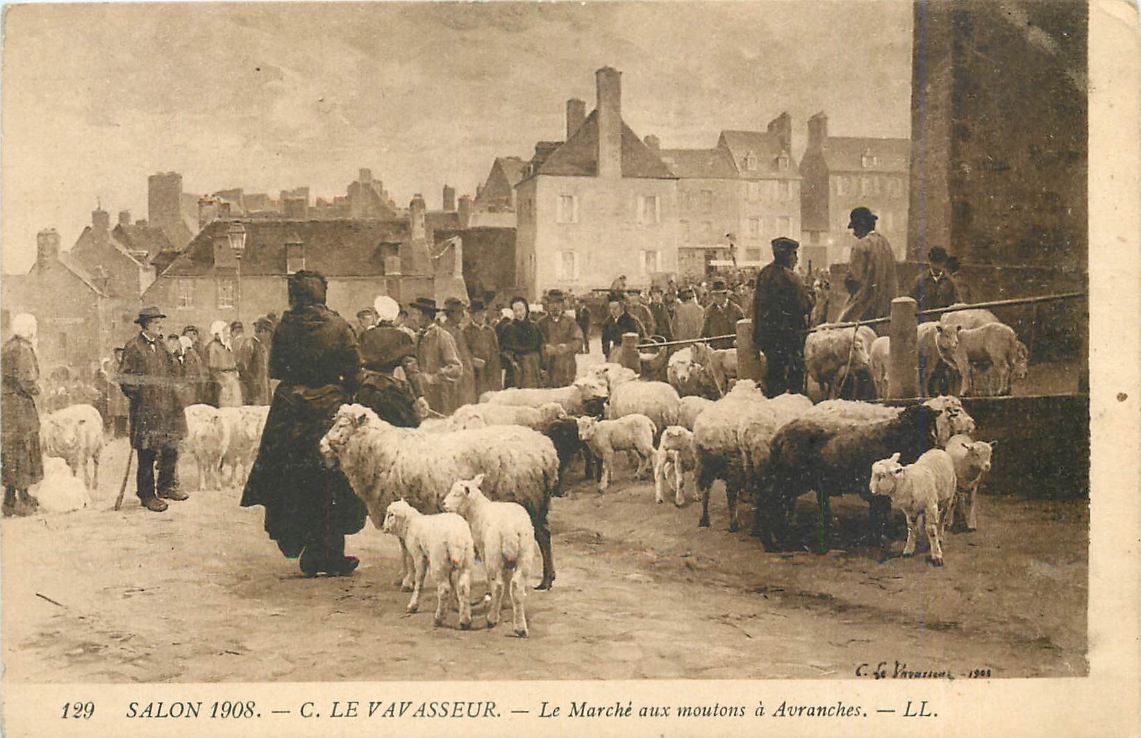 CPA Salon - Le Vavasseur - Le Marche à Mouton à Avranches