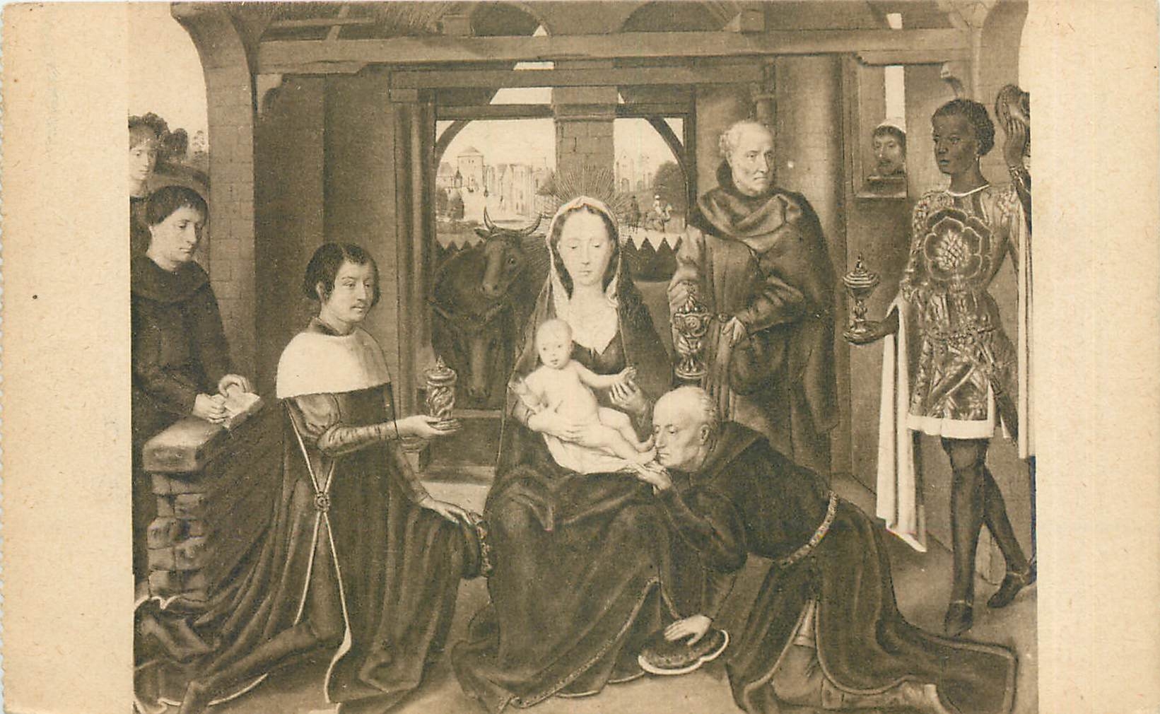 CPA L'Adoration des Mages - Panneau central du Triptyque