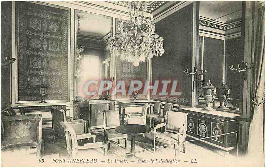 CPA Fontainebleau - Le Palais -Salon de l'Abdication