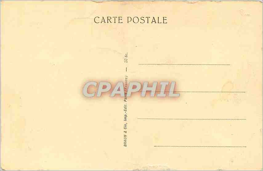 CPA Assyrie - Perse - Paris  Louvre - Palais D'Assour-Bani-Habal — Rückseite