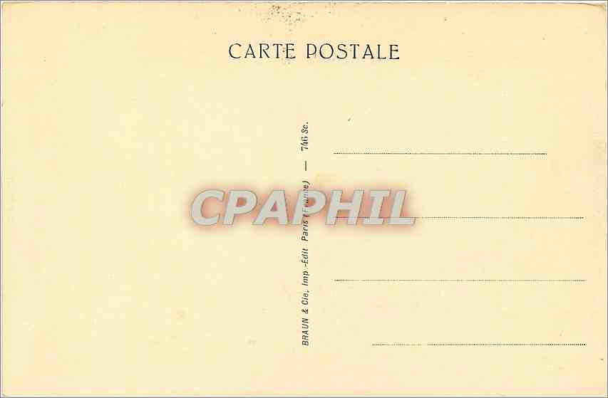 CPA Tete d' Apollon Londres — Rückseite