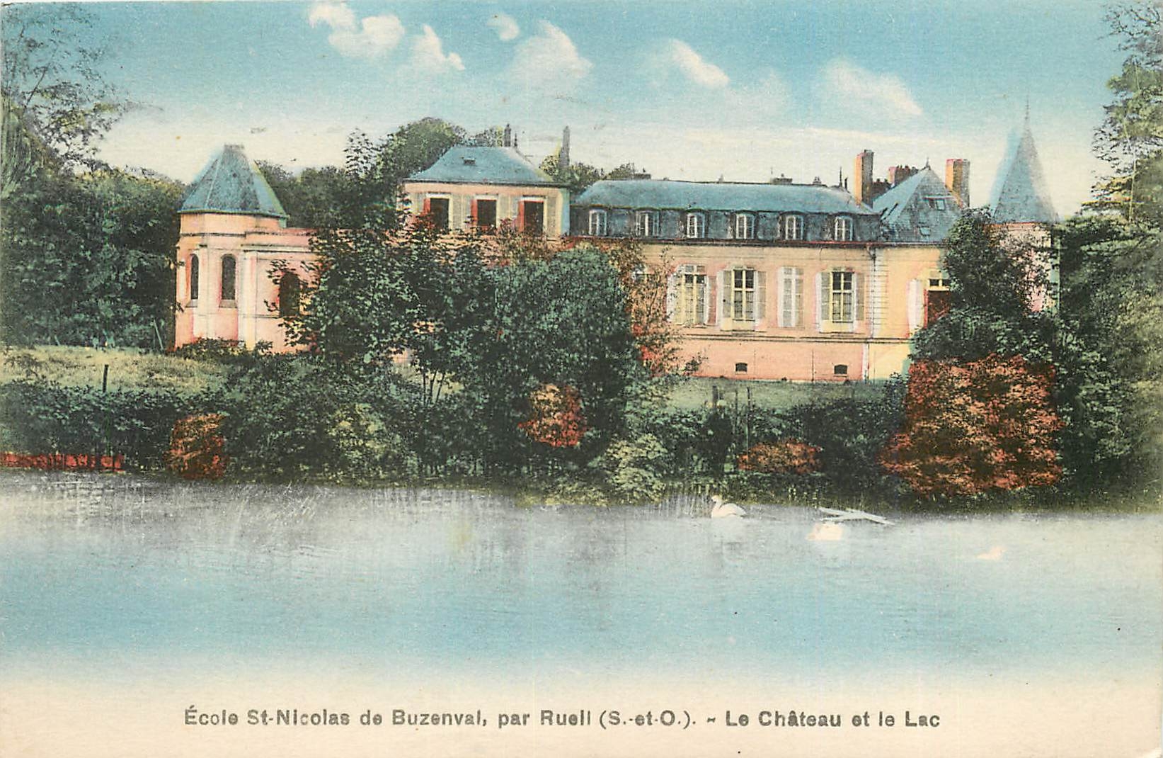 CPA Le Château et le Lac - Ecole St-Nicolas de Buzenval