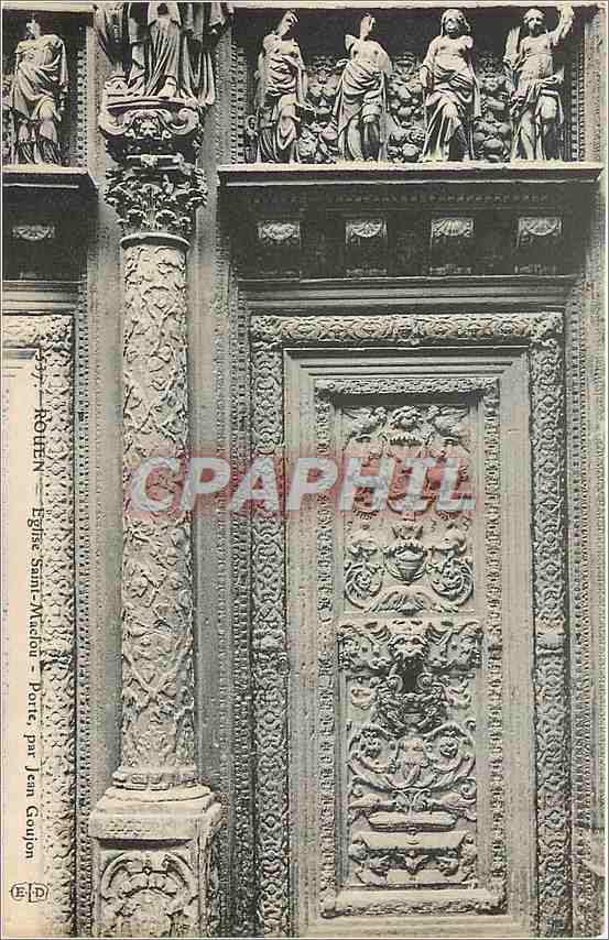 CPA Rouen Eglise Saint-Maclou - Porte par Jean Goujon