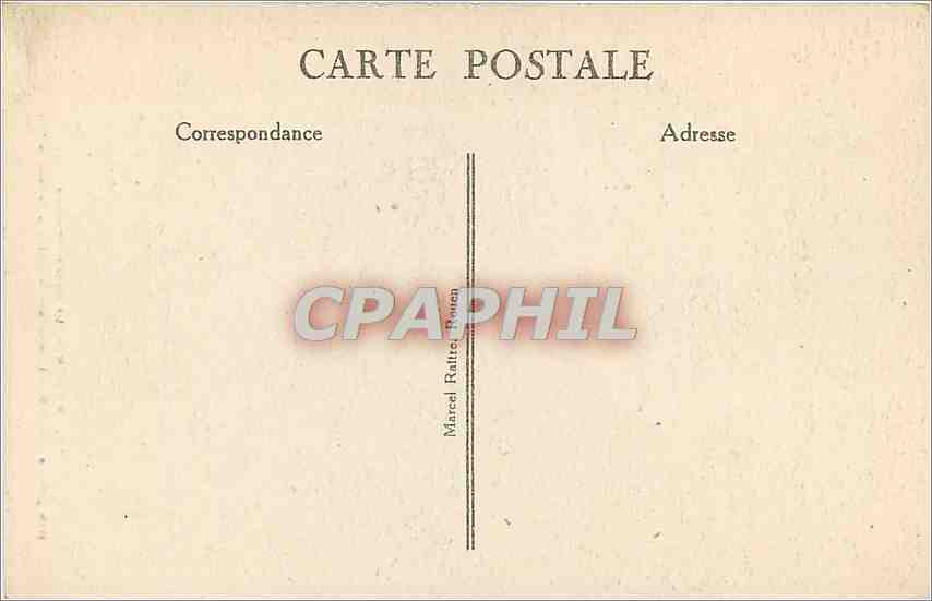 CPA Rouen La Grosse Horloge — Rückseite