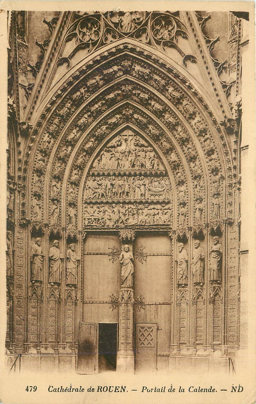 CPA Rouen La Cathedrale - Portail de la Calende