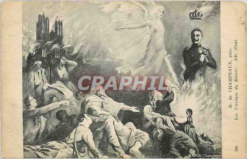 CPA B. de Champeaux  pinx. Les Victimes du Kaiser