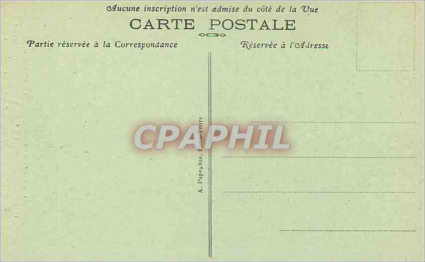 CPA Blois Le Château - Façade interieur François 1er - Le Grand Escalier — Verso