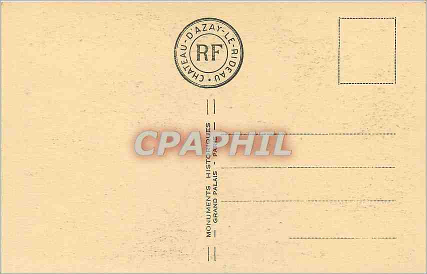 CPA Azay-le-Rideau - Ensemble Sud-Est — Rückseite