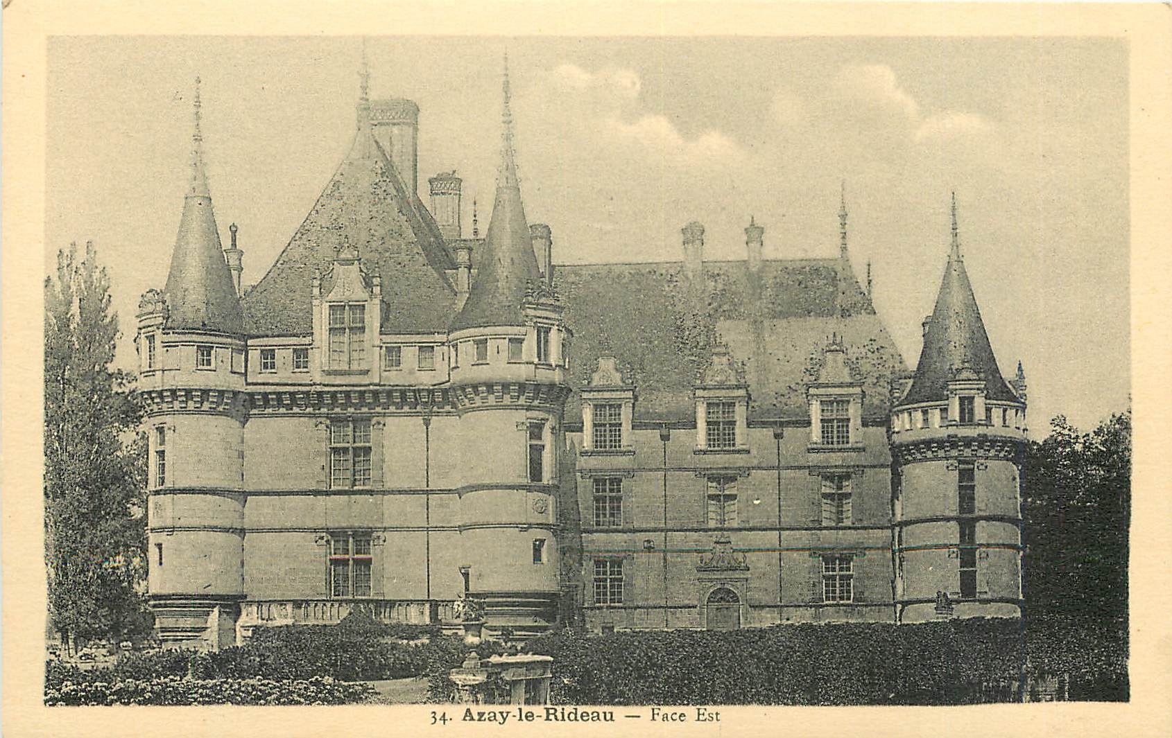 CPA Azay-le-Rideau - Face  Est
