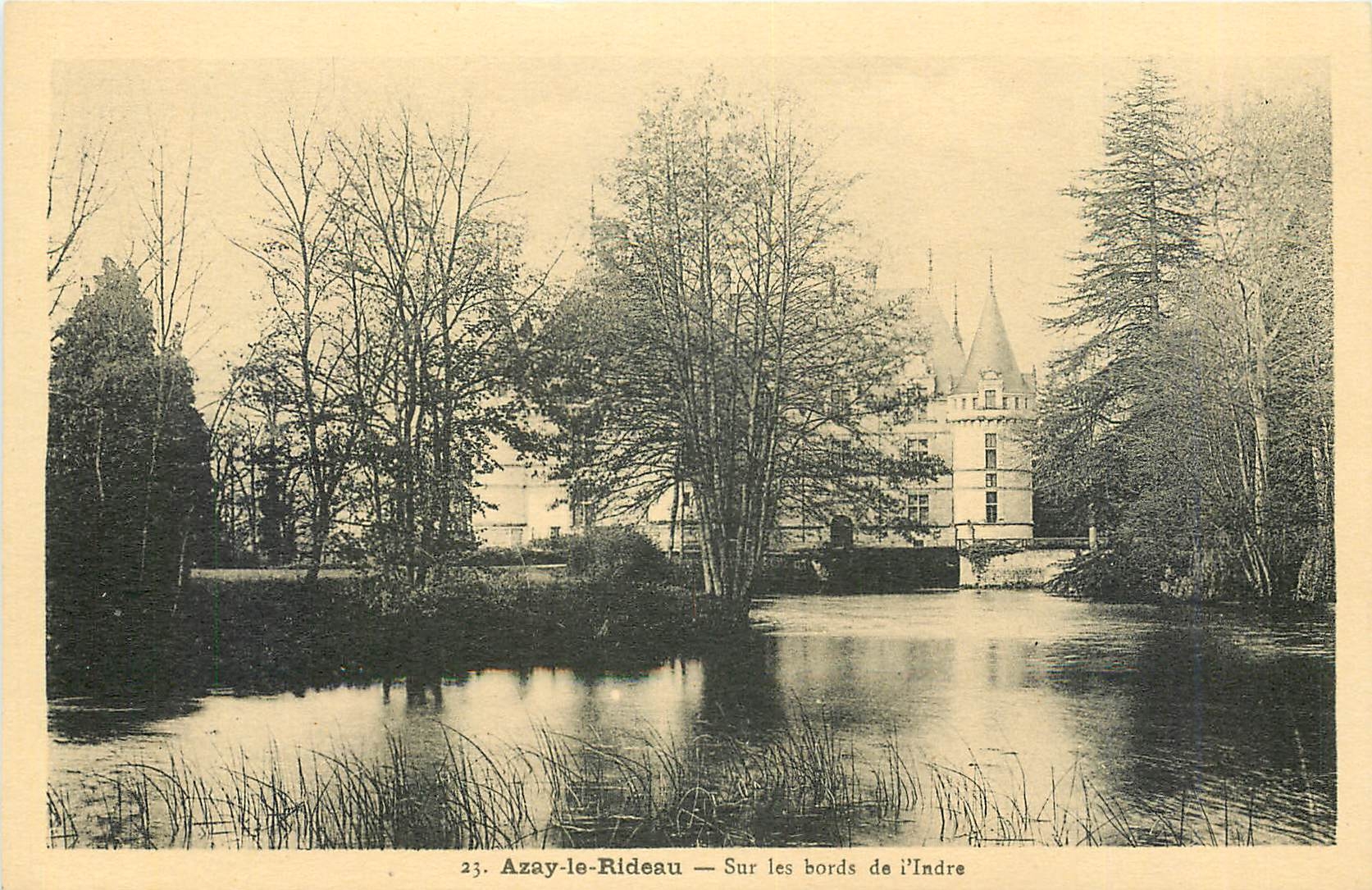 CPA Azay-le-Rideau - Sur les Bords de L'Indre