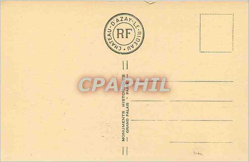 CPA Azay-le-Rideau - Sur les Bords de L'Indre — Rückseite