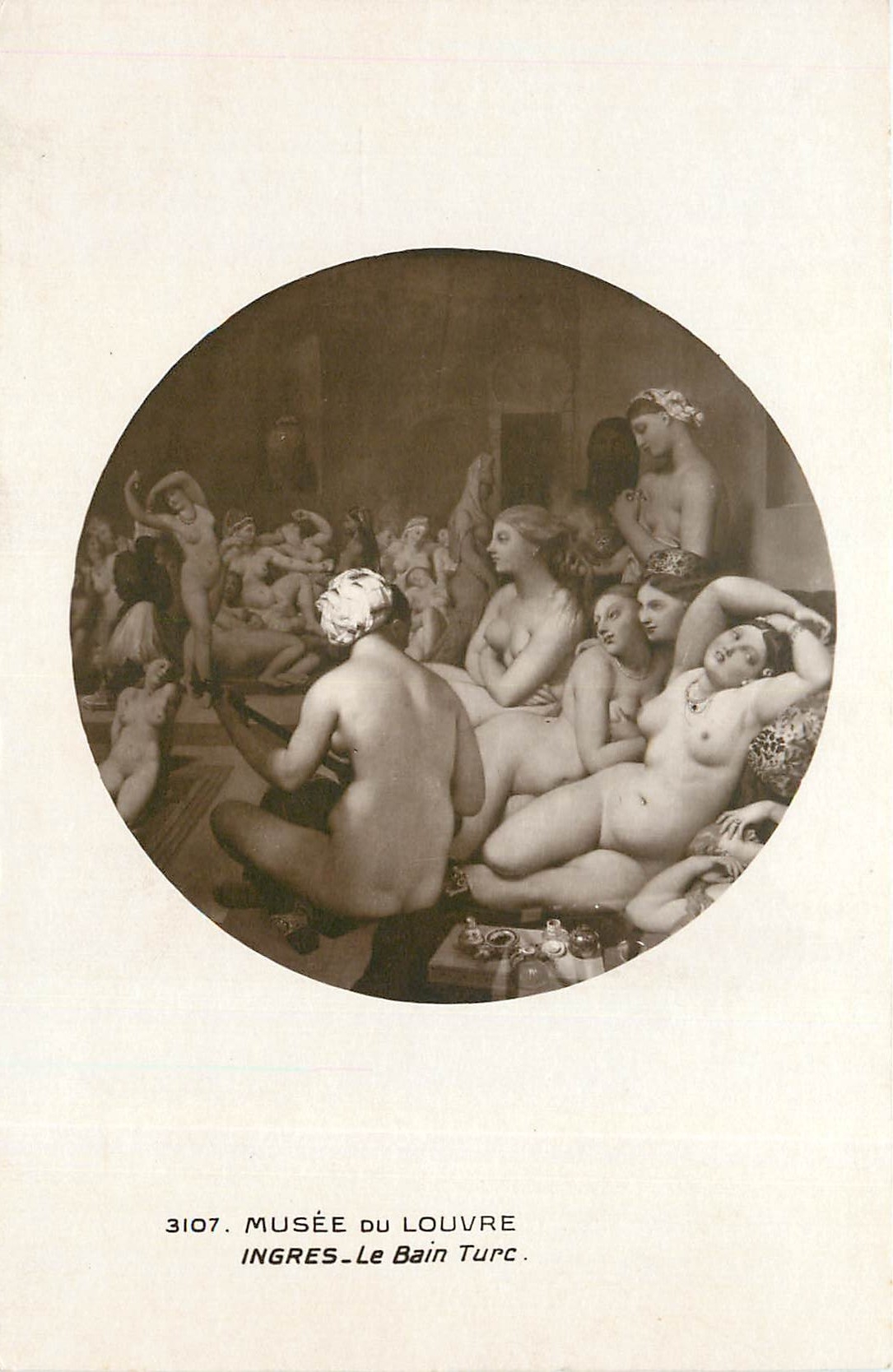 CPA Musee du Louvre - Ingres - Le Bain Turc