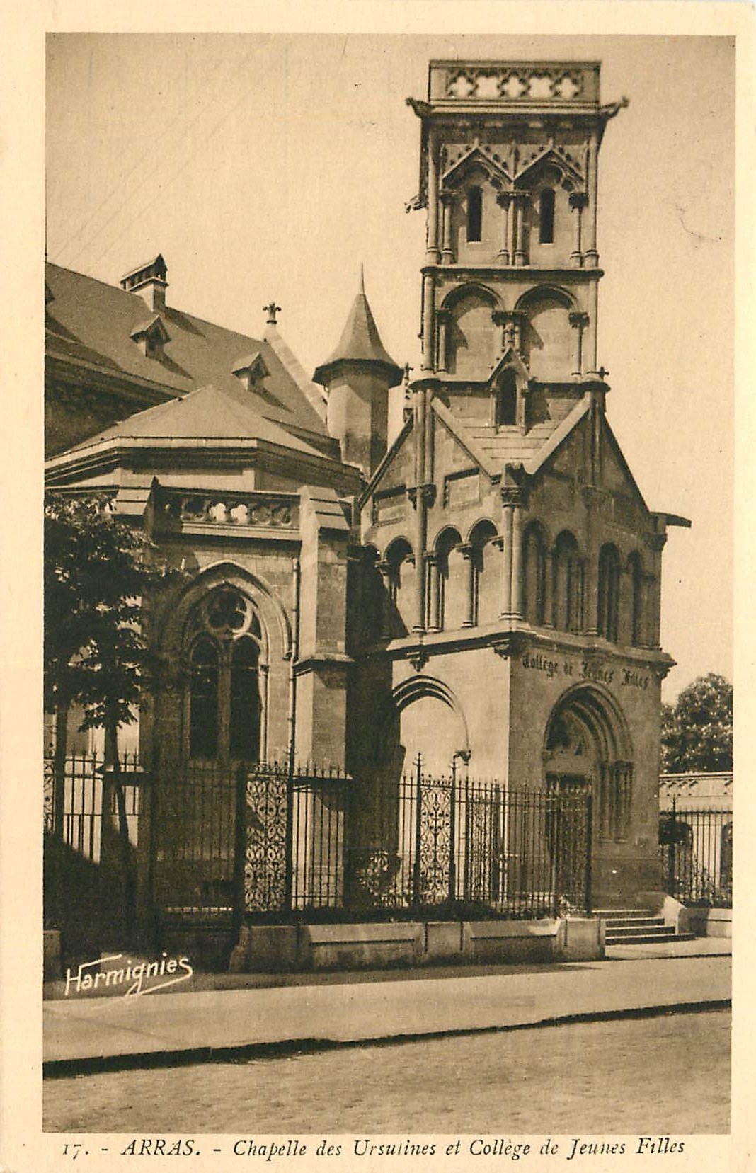 Arras - Chapelle des Ursulines et Collège de Jeunes Filles — Harmignies
