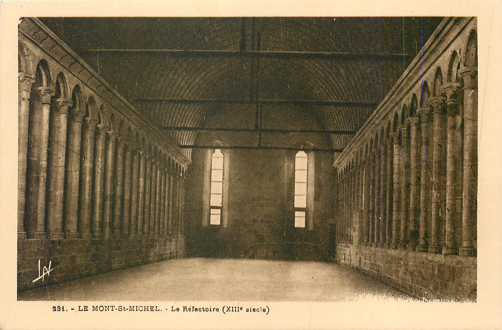 Le Mont-Saint-Michel - Le Réfectoire (XIIIe siècle) - Laurent-Nel, Rennes