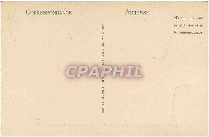 CPA Blois le château aile Louis XII — Verso
