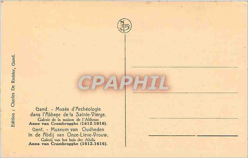 CPA Gand musee d'Archeologie dans l'abbaye de la Sainte-Vierge galerie de la maison de l'abbesse — Verso