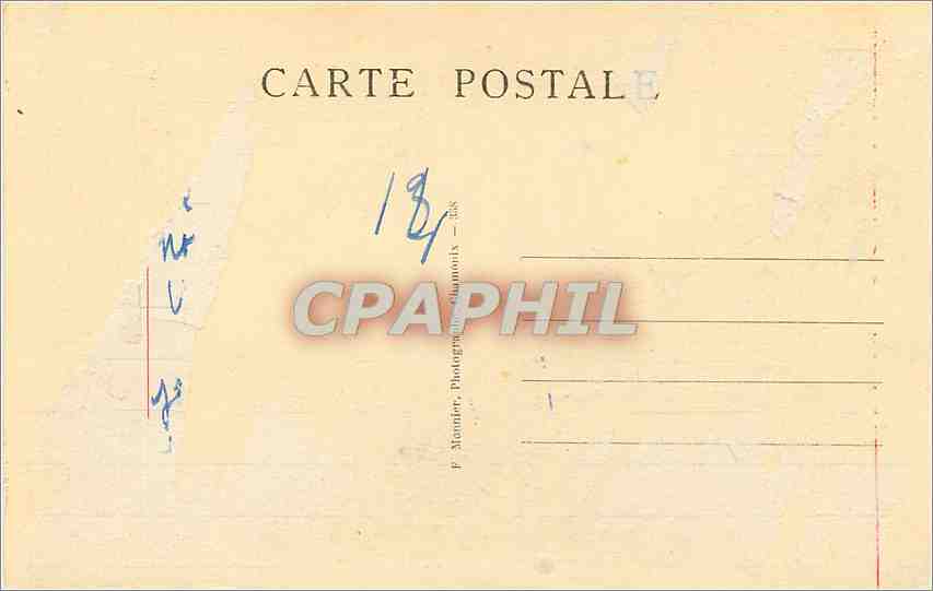 CPA Chamonix Mont Blanc chevres a Plan-Praz — Verso