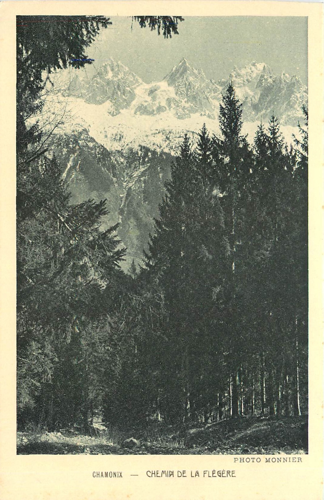 CPA Chamonix chemin de la Flegere