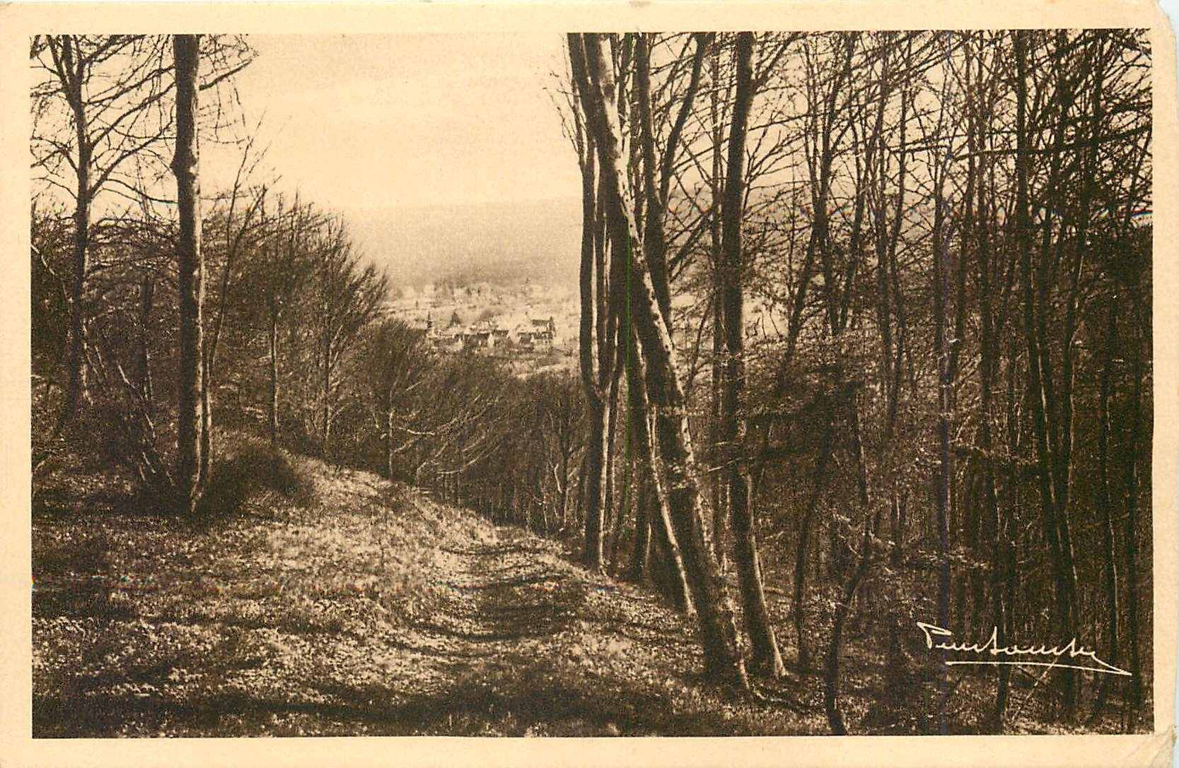 Forêt de Compiègne — Promenade du Mont Saint-Marc — Vue sur Vieux Moulin — Édition d'Art de la Librairie d'Art, Compiègne