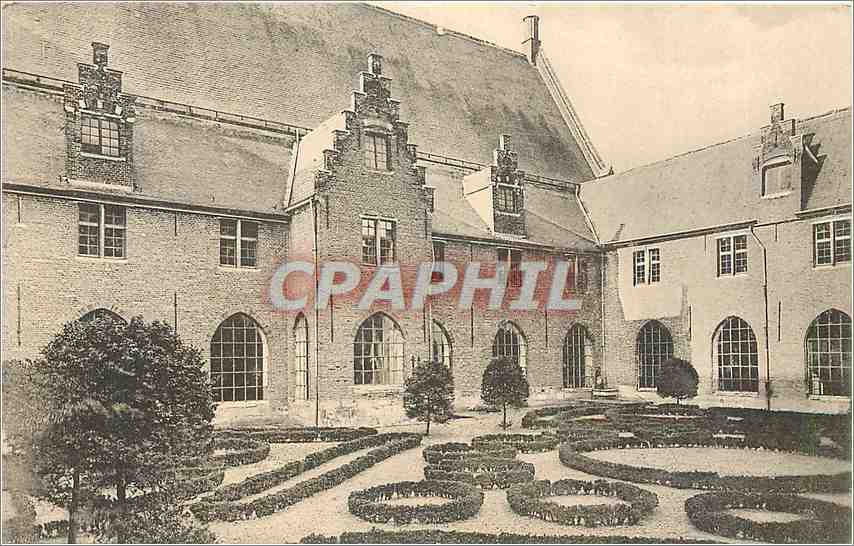 CPA Gand Musee d'Archeologie dans l'Abbaye de la Sainte Vierge dans la Byloke jardin Renaissance Clo