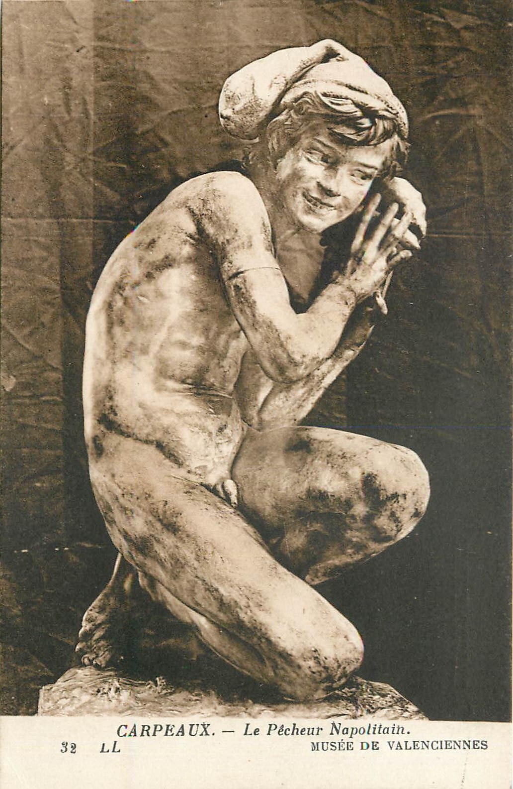 CPA Carpeaux le Pecheur Napolitain musee de Valenciennes