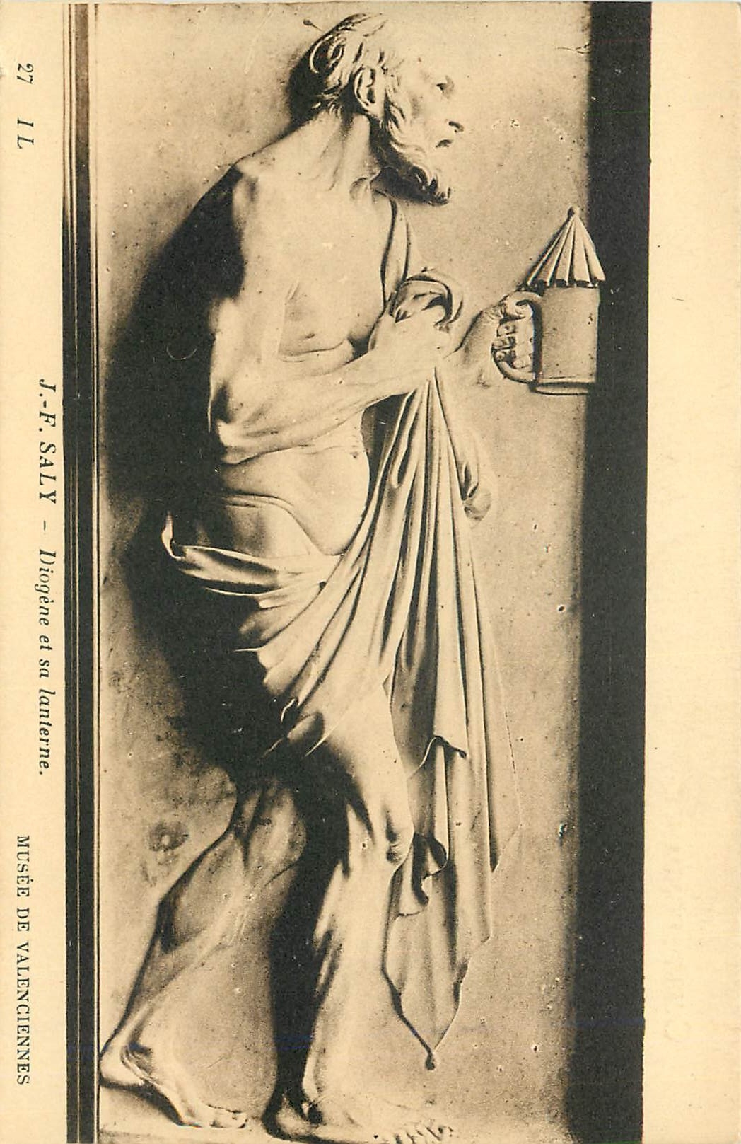CPA J -F Saly Diogene et sa lanterne musee de Valenciennes