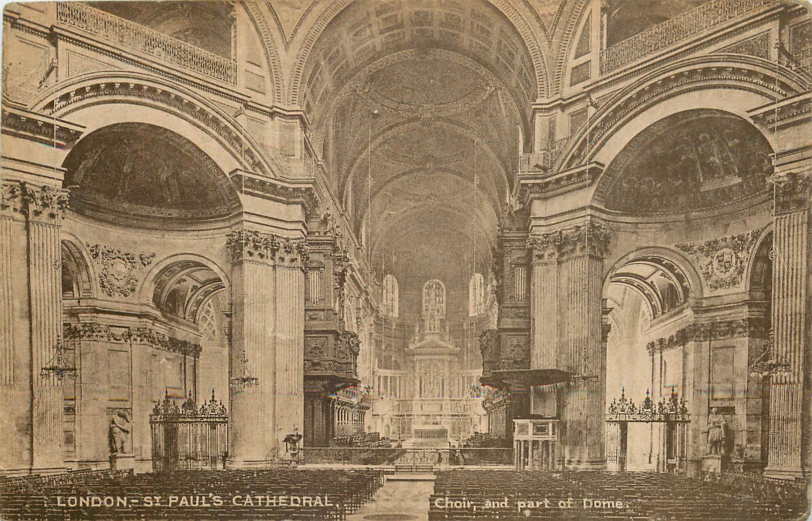 CPA London St Paul's cathedral Choir and part of dome