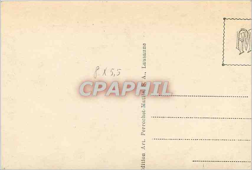 CARTE PHOTO Gare Porrentruy — Rückseite
