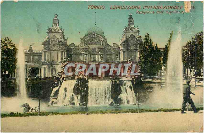 CPA Torino esposizione internazionale padiglione dell inghilterra