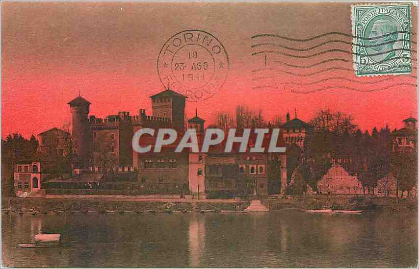 CPA Torino Castello e borgo mediooevale sul Po