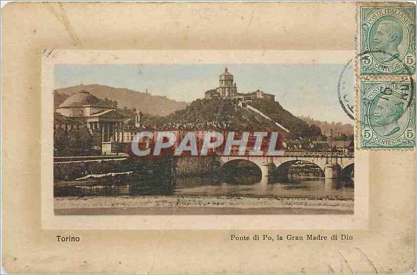 CPA Torino Ponte di Po la gran Madre di Dio